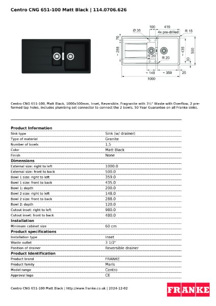 Product Sheet 114.0706.626