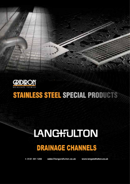 Drainage Channels in Stainless steel