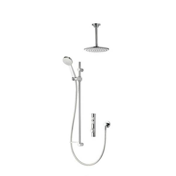iSystem - Smart Concealed with Adjustable Head and Ceiling Fixed Drencher