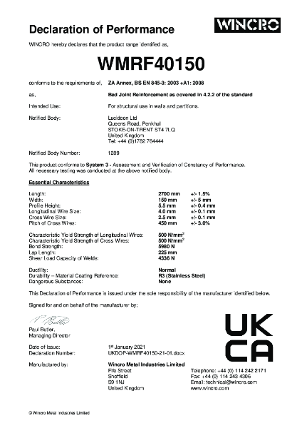 UKDOP-WMRF40150-21-01