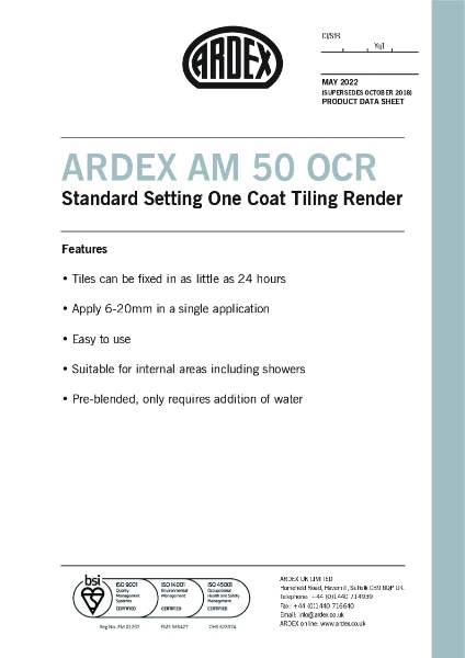 ARDEX AM 50 OCR TDS
