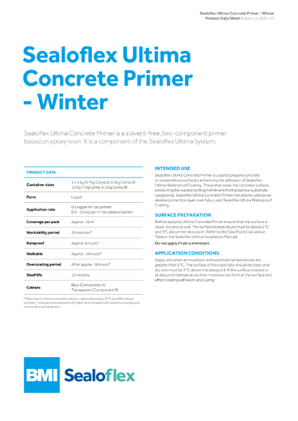 Sealoflex Ultima Concrete Primer - Winter
