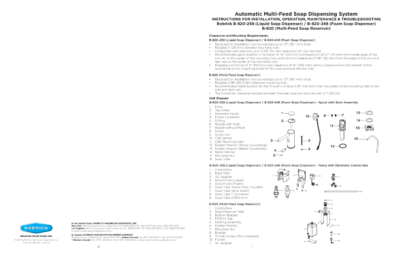 B-820 System Installation Instructions