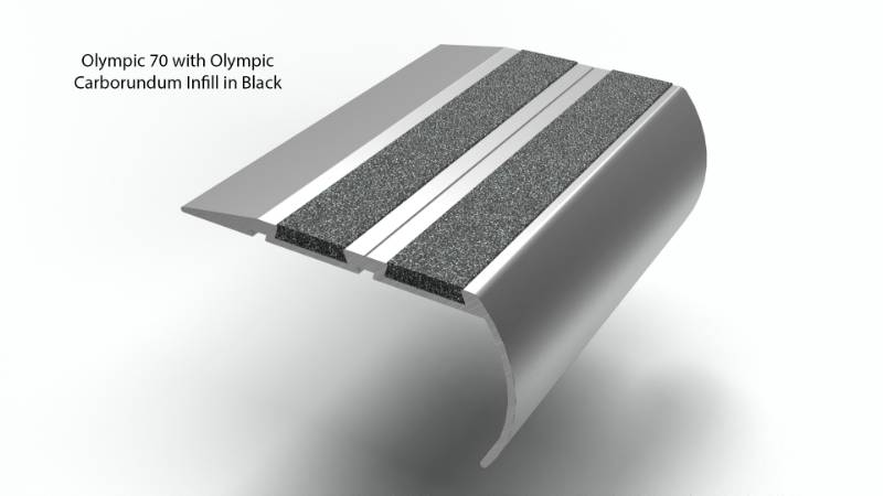 Olympic™ Carborundum Heavy Duty Aluminium Stair Nosings