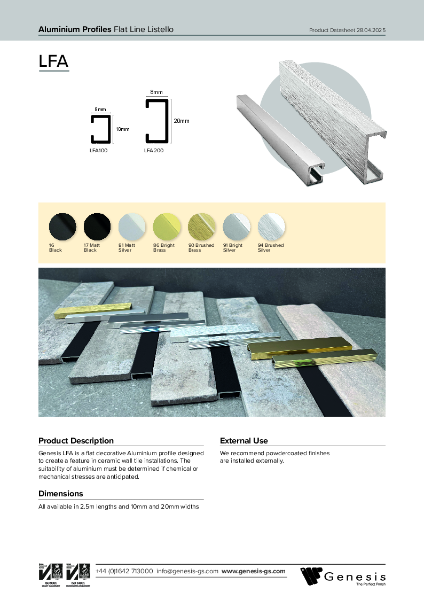 LFA Product Datasheet