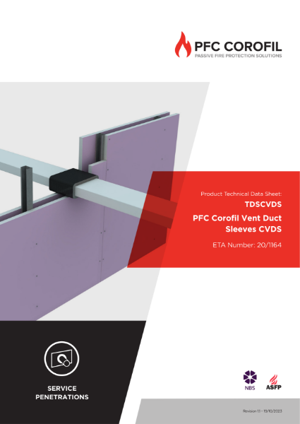 PFC Corofil Vent Duct Sleeve CVDS - Datasheet