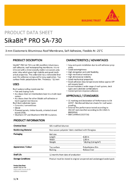 SikaBit® Pro SA-730