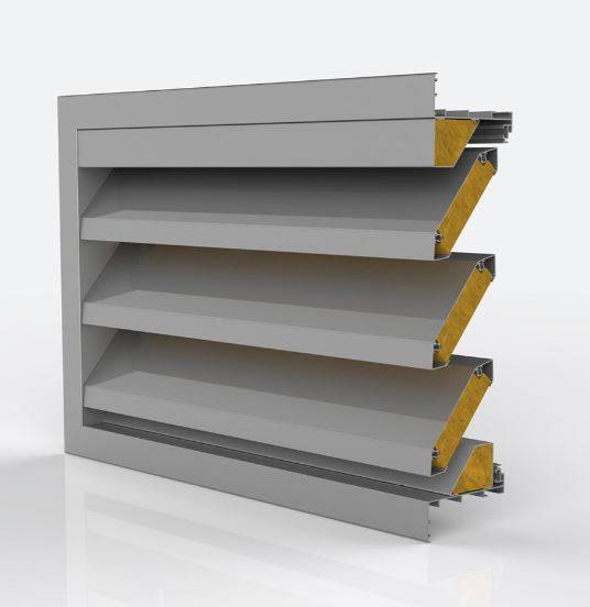 DucoGrille Acoustic 150 - Recessed Aluminium Wall Louvres