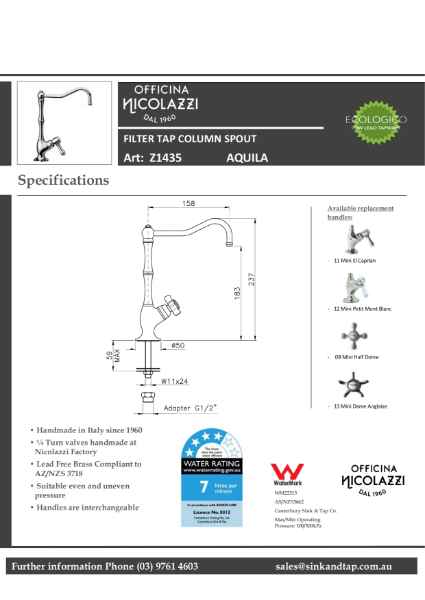 Z1435 Aquila technical specification