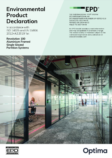 009822 (0) - EPD - Revolution 100 Single Glazed