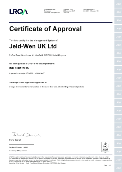 Certificate of Approval