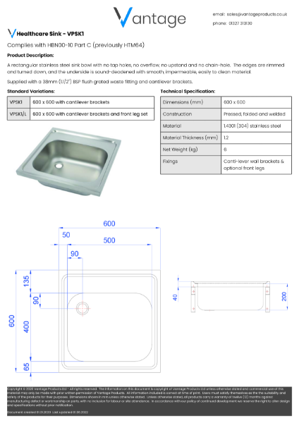 Product Data Sheet - VPSK1