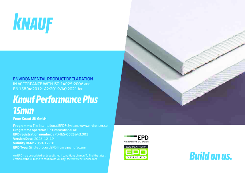 Knauf Performance Plus 15mm EPD