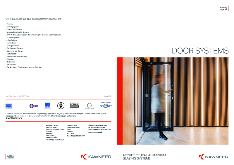Kawneer Door Systems Brochure