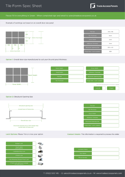 Interactive Tile form