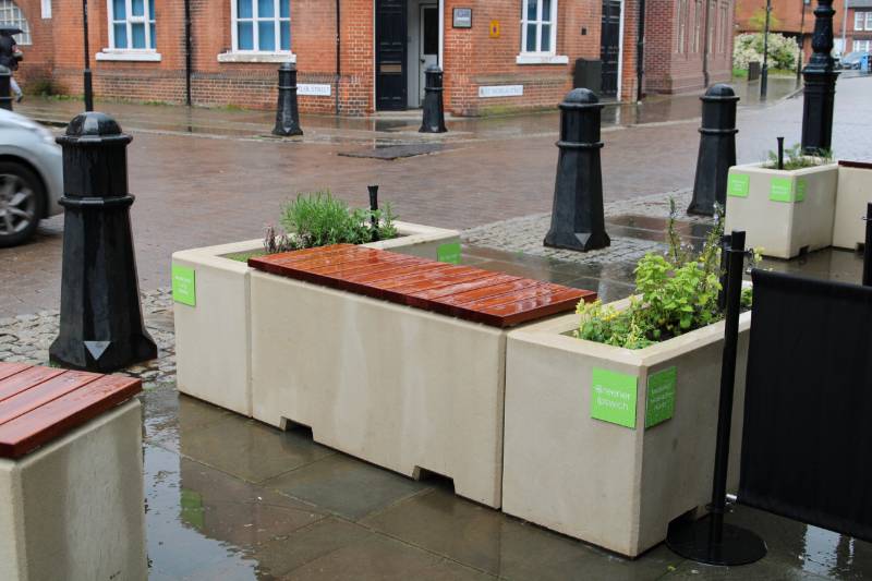 St Peters Street landscaping - Ipswich