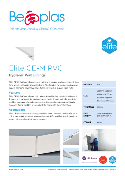 Elite CE-M Product Leaflet
