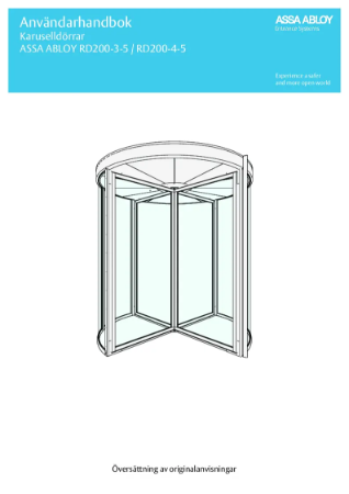 User Manual ASSA ABLOY RD200-3-5 RD200-4-5 (CDC500)
