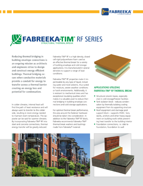 Fabreeka-TIM RF Series Structural Thermal Break