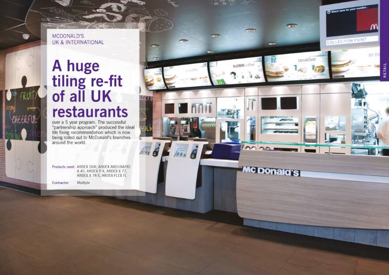 McDonald's Tiling Refit for UK Restaurants