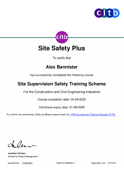 SSSTS - Site Supervisor Safety Training Scheme