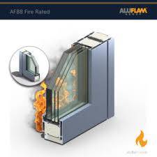 AluFlam AF88 Fire Rated Door System - Aluminium Door