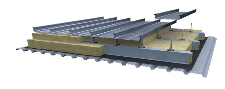 BEMO Aluminium Standing Seam Roofing - Fire Tested Liner Deck System 