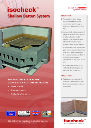 Isocheck Shallow Batten - Data Sheet v3.9