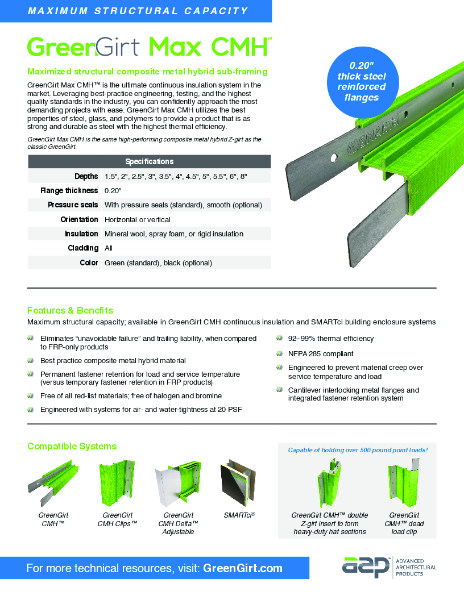 GreenGirt Max CMH Brochure