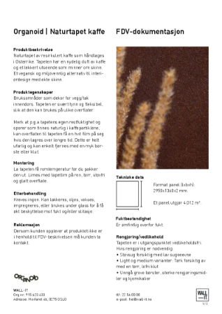 FDV Organoid Kaffe