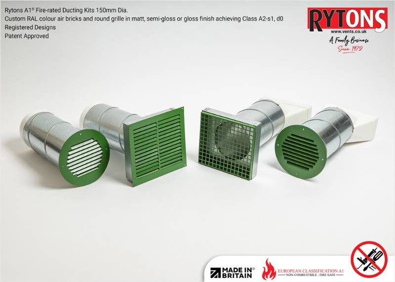 Rytons A1® Fire-rated 150 mm Dia. Ducting Kits