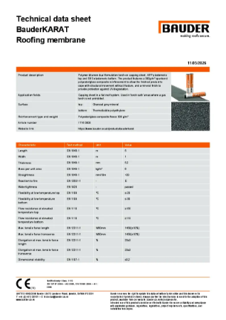 BauderKARAT Capping Sheet