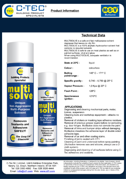 Multisolve - Product Information Sheet