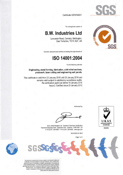 ISO 14001 Environmental Certificate