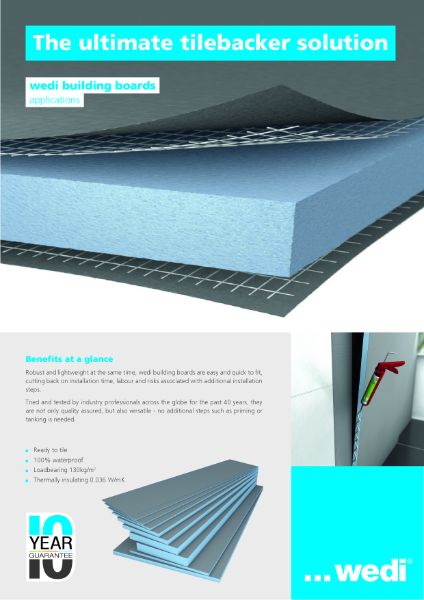 wedi Building Board overview flyer