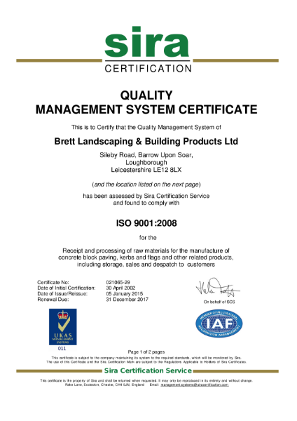 ISO 9001:2008 Certificate