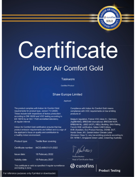 Indoor Air Comfort Gold