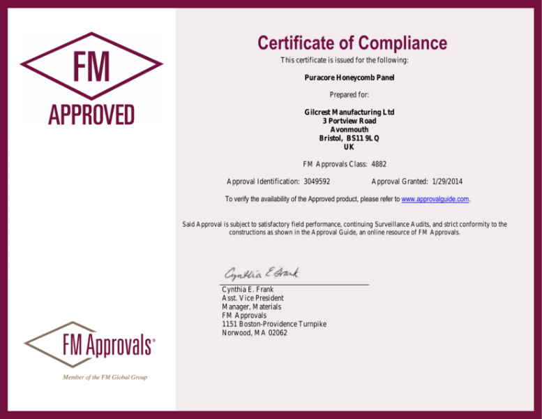 FM-4882 Certificate