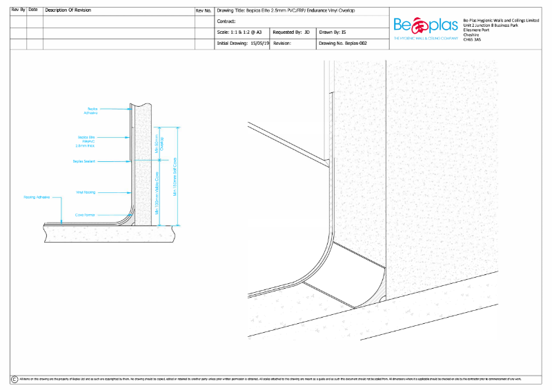 Beplas Elite Komadur 2.5mm/ Endurance/ FRP with Vinyl Overlap