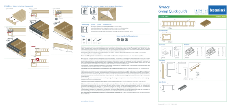 Twinson Terrace Decking Installation Quick Guides