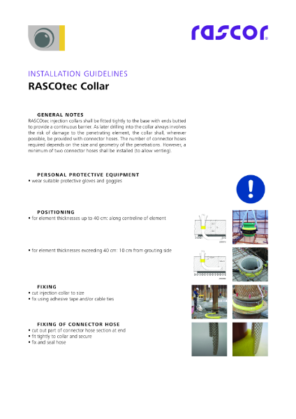 RASCOtec Collar Installation Guidelines