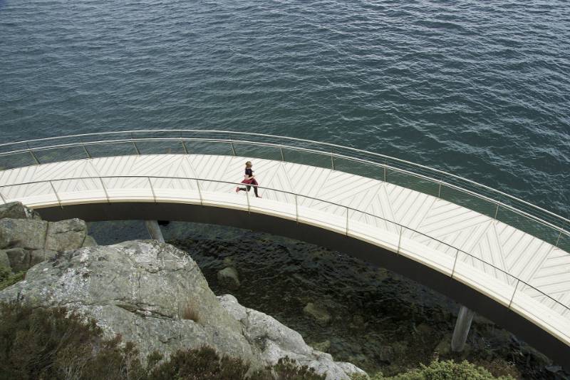 Accoya Walking Path along the Fjord in the Stavanger Peninsula in Norway