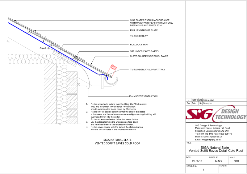 SIGA Slate standard details combined PDF's