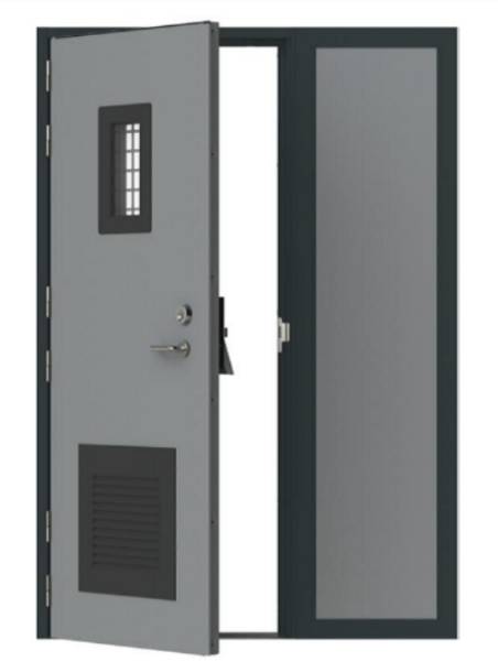 M2M4 double steel security door set - Steel door