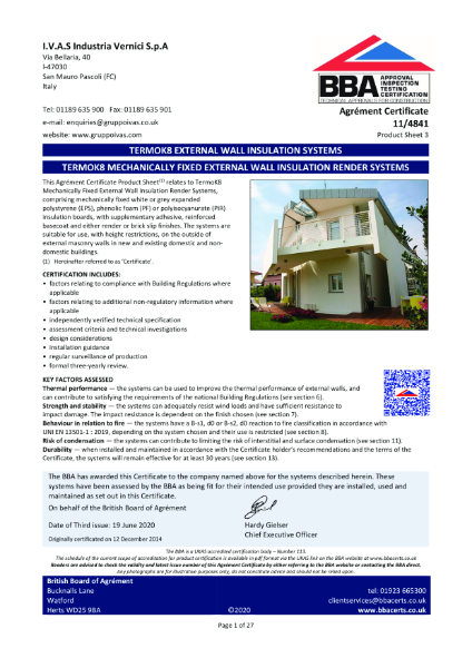 BBA 11/4841 Product Sheet 3