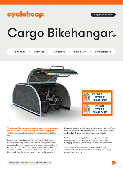Cargo Bikehangar Brochure