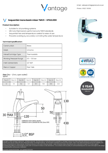 Product Data Sheet - VPSOL003