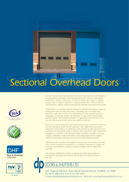 Insulated Sectional Overhead Doors