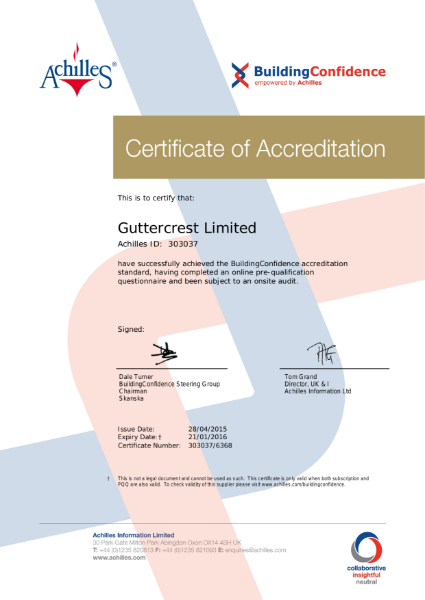 Achilles Certificate