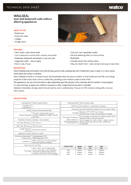 Data Sheet: Wallseal